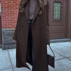 Calvin Klein 100% merino wool trench coat